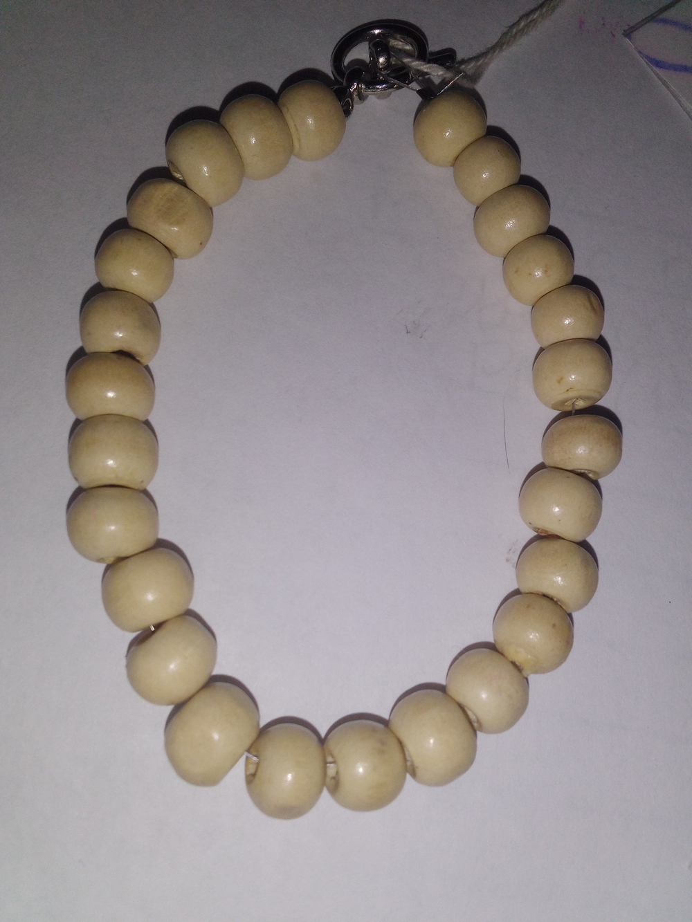 Beaded Cream Bracelet - Unbranded